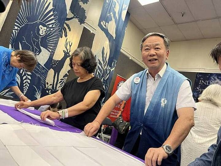 臺中太平藍前進洛杉磯！客家藍染工藝驚艷美國　「越在地、越國際」打造臺灣文化品牌