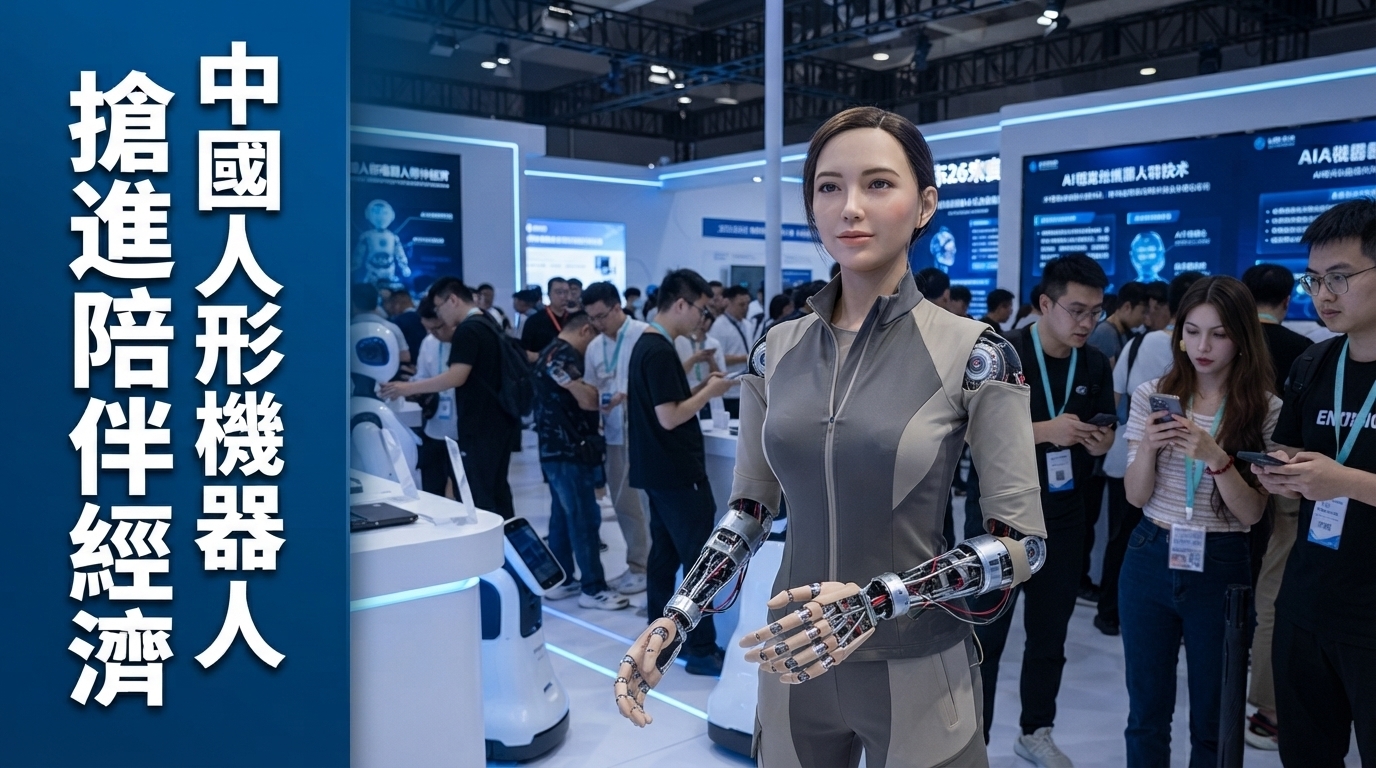 中國人形機器人搶進陪伴經濟：性愛機器人浮現，AI情感互動監管成新戰場
