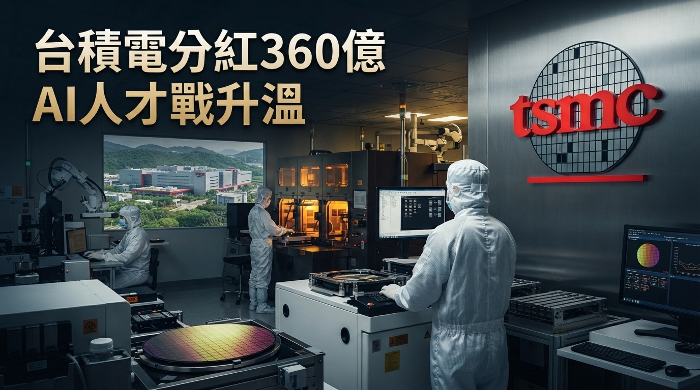 台積電員工分紅360億創高？第2季年增50.6%　AI人才戰推升半導體獎酬競爭