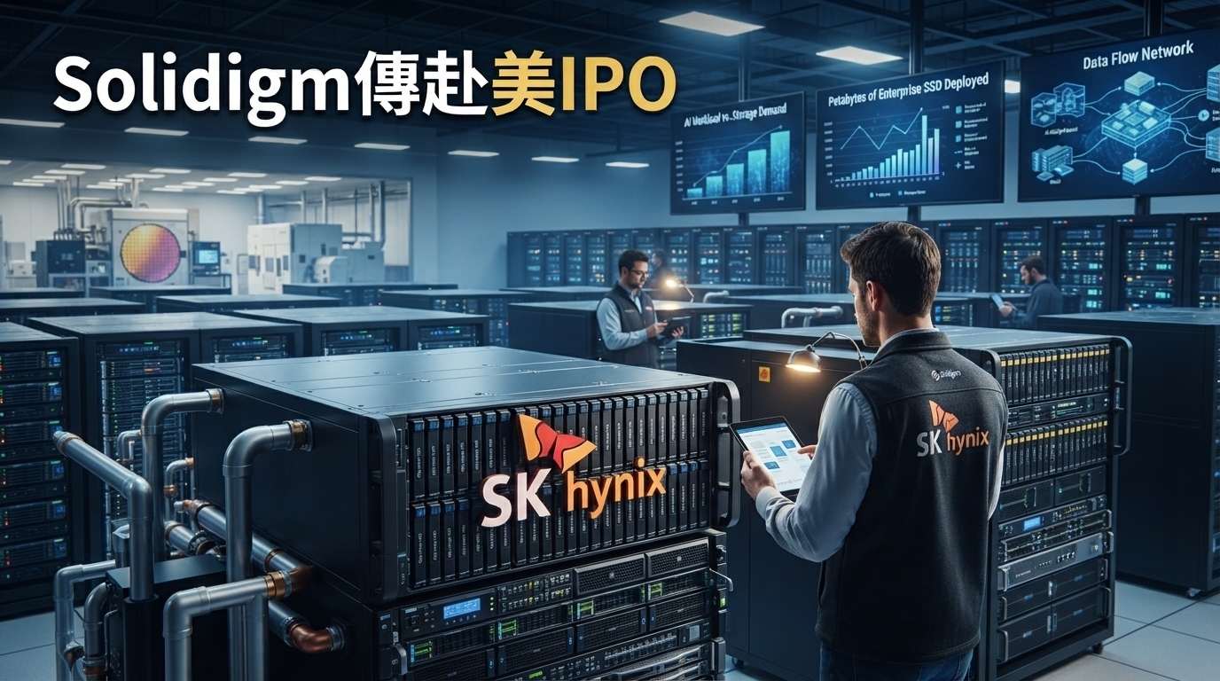 Solidigm要IPO了？SK海力士旗下SSD公司估值傳上看1500億美元　AI資料中心成關鍵推力